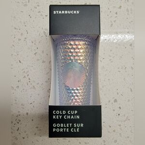 Starbucks Iridescent Studded Keychain